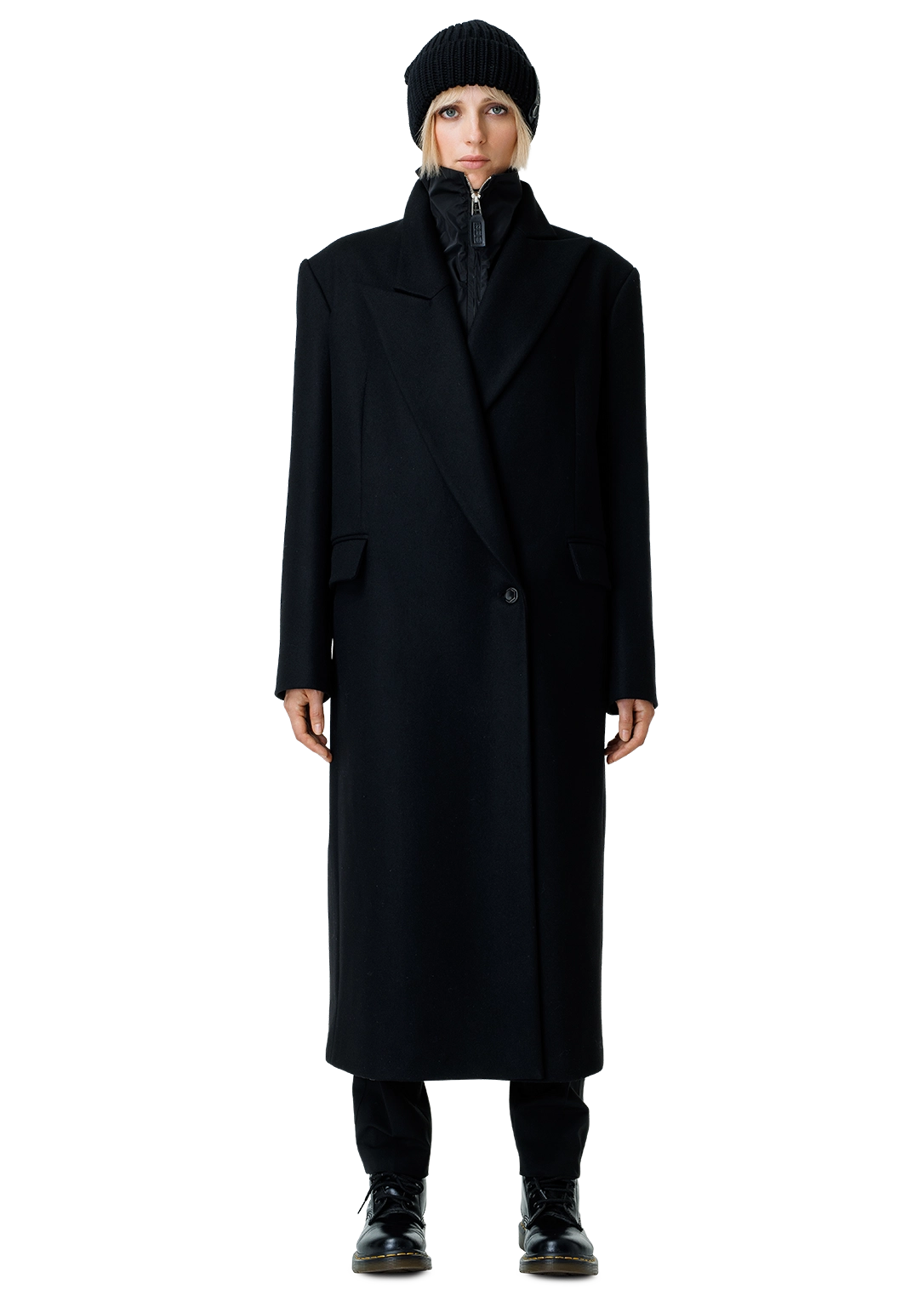 Statement collar coat