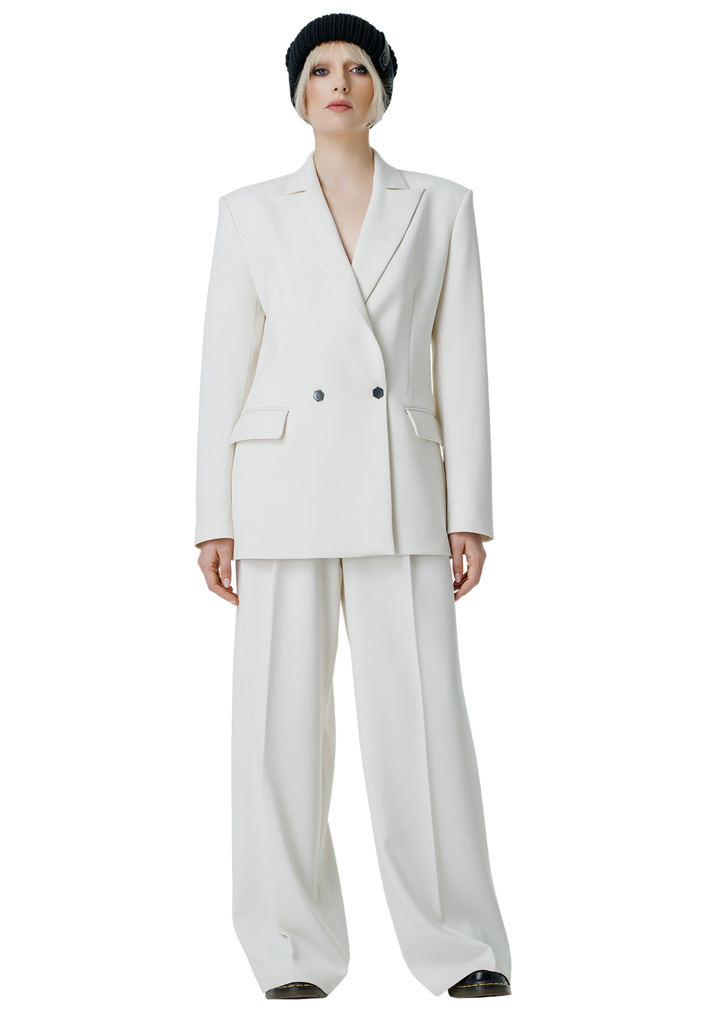 Statement-back blazer