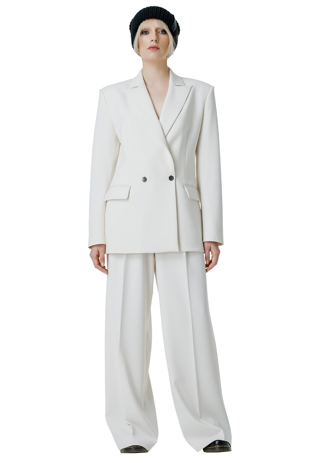 Statement-back blazer
