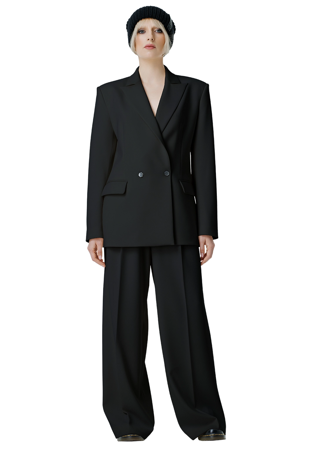 Statement-back blazer