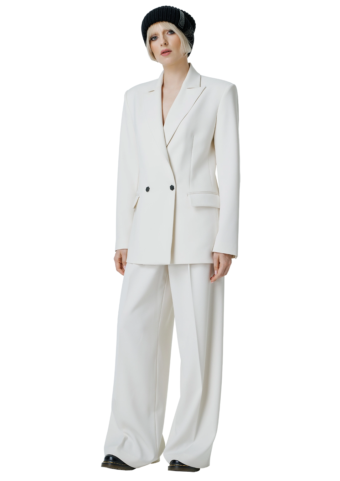 Statement-back blazer