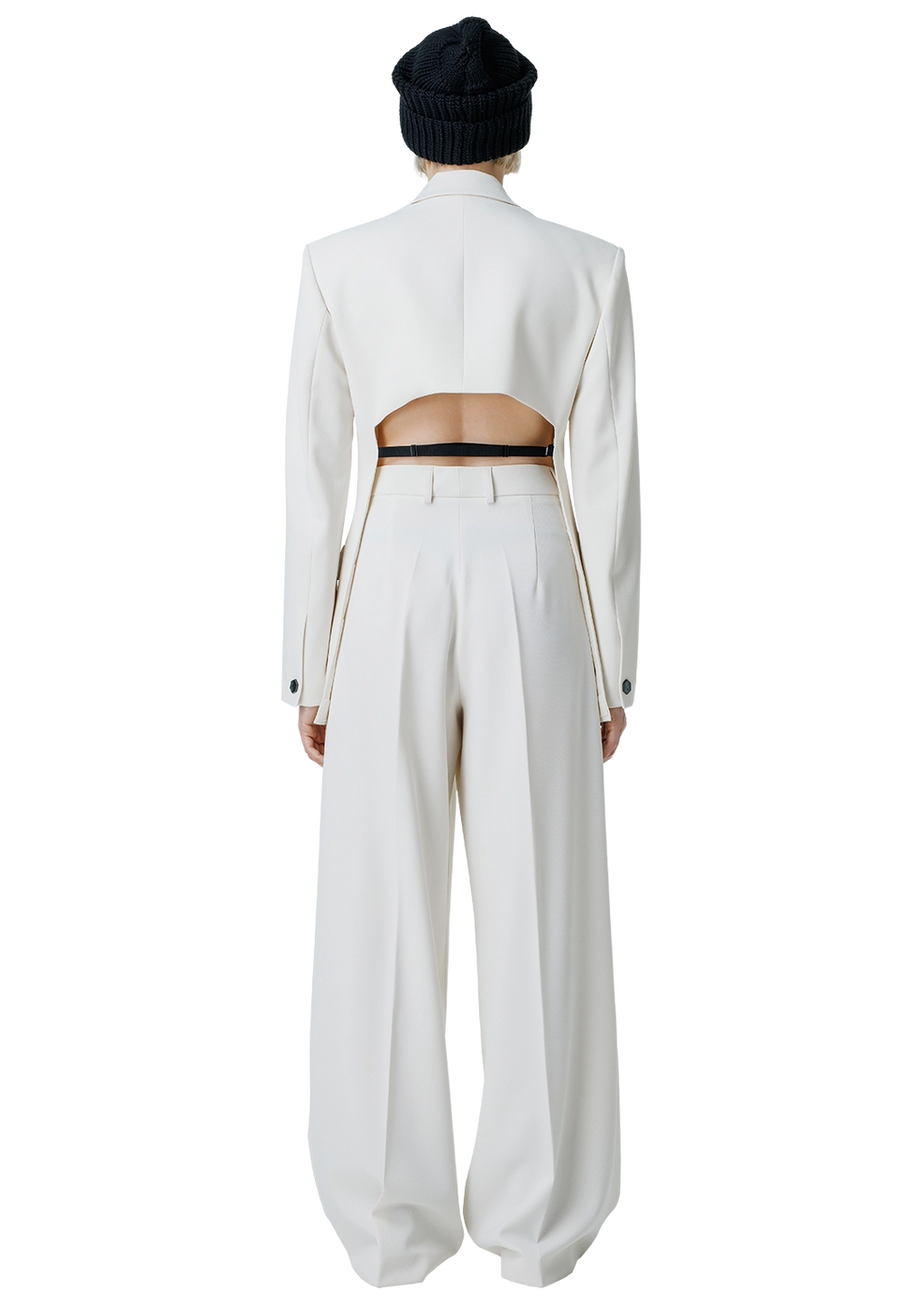Statement-back blazer