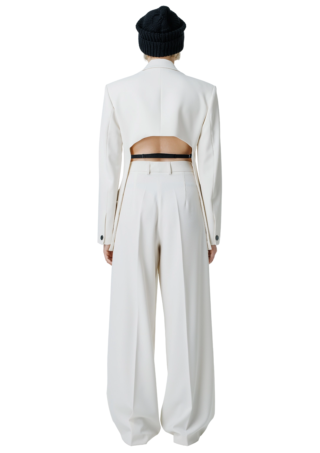 Statement-back blazer