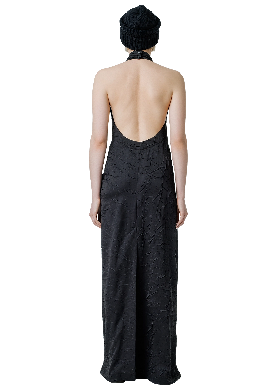 Sleeve-tie maxi dress