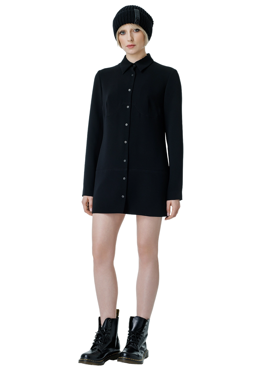 Mini shirt dress