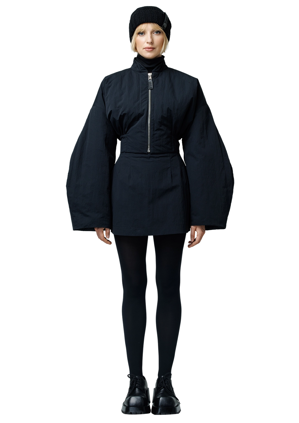Cropped bomber jacket