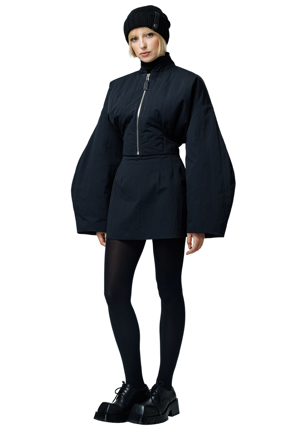 Cropped bomber jacket