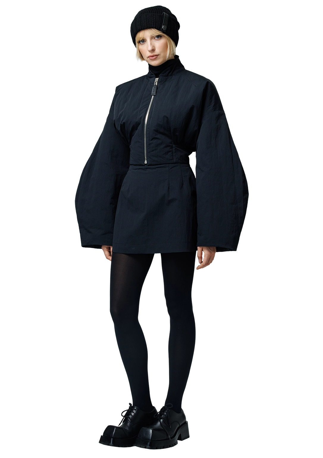 Cropped bomber jacket