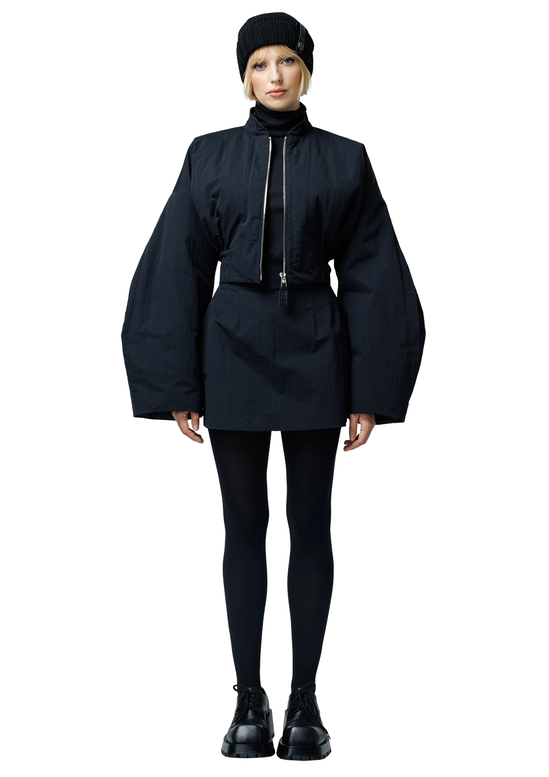 Cropped bomber jacket