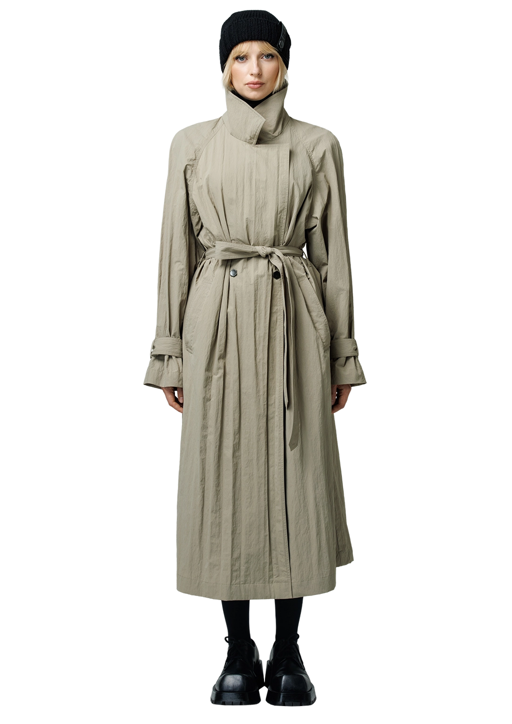 Structured trench coat