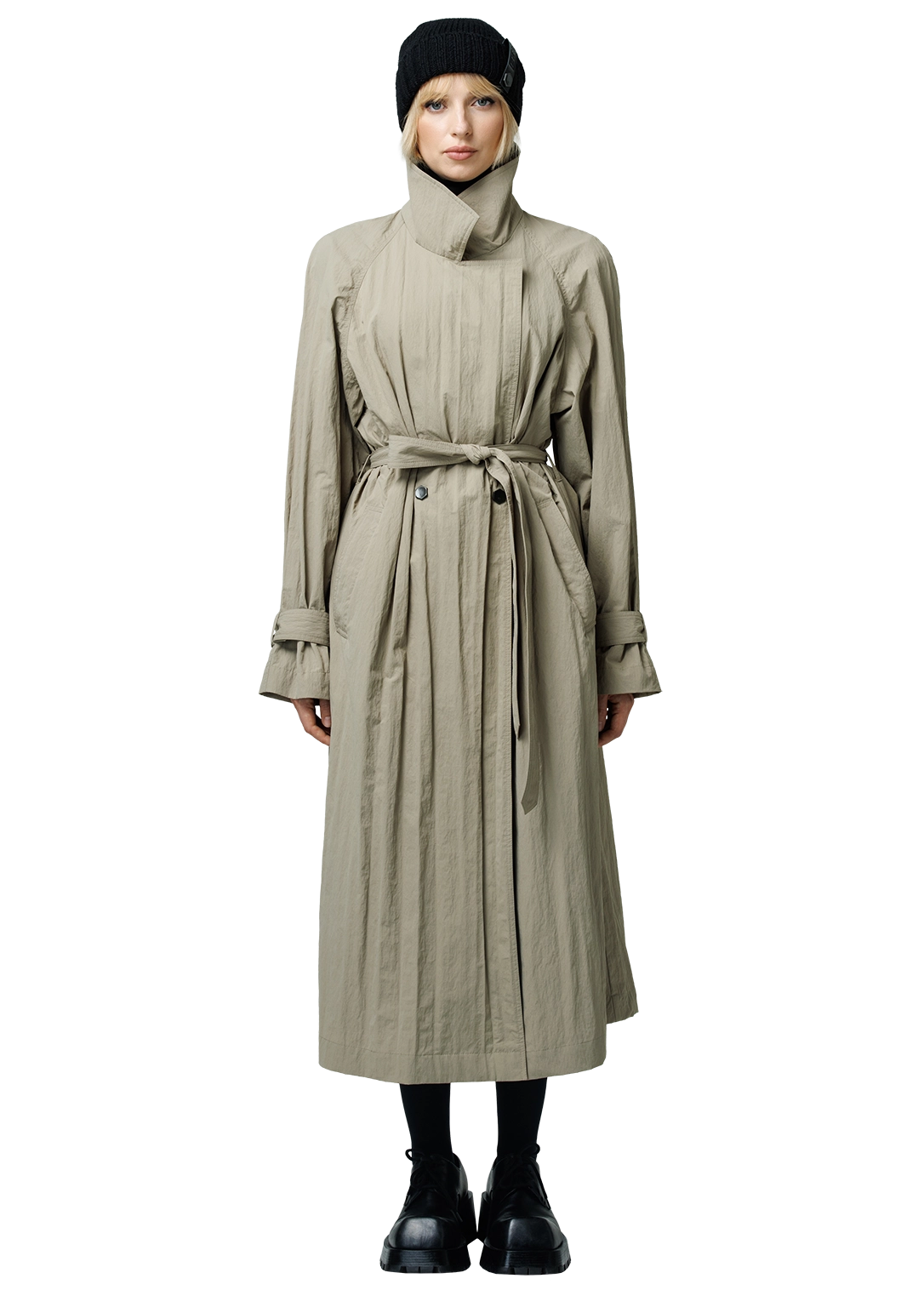Structured trench coat