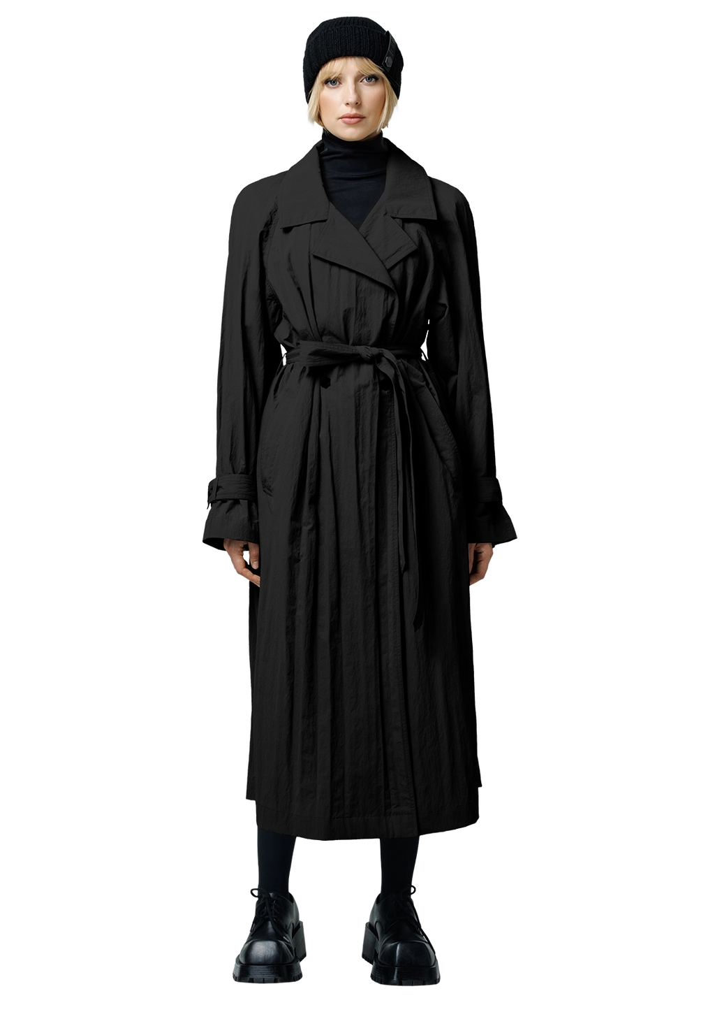 Structured trench coat