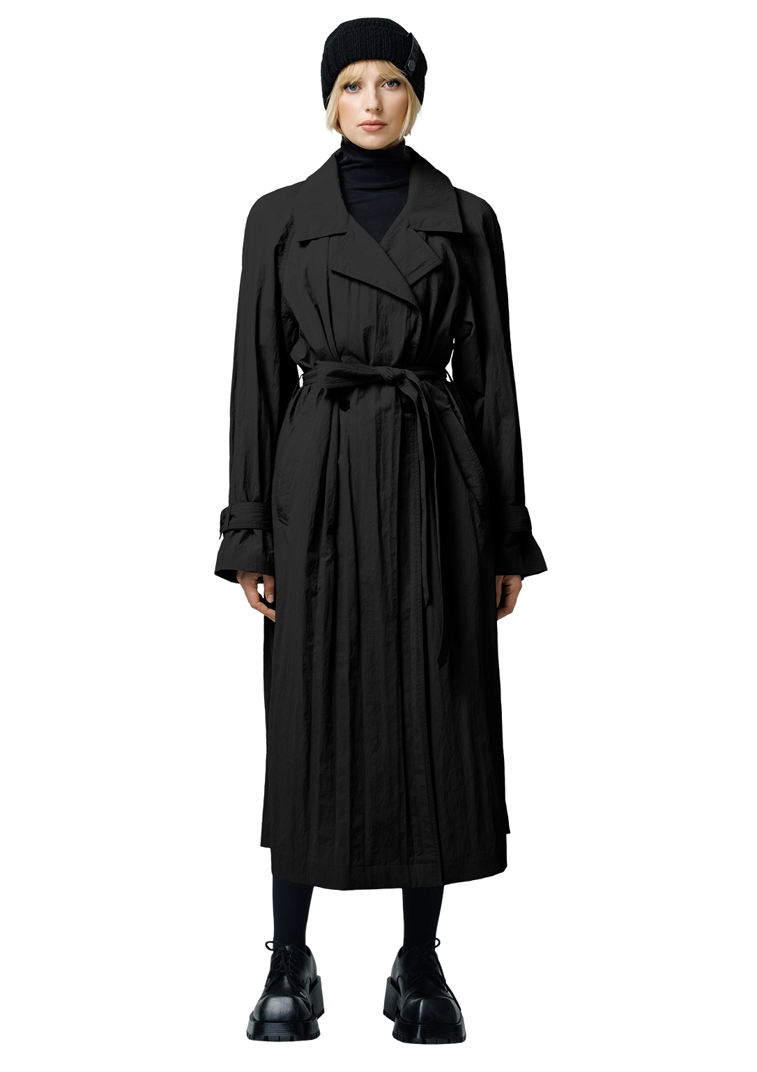 Structured trench coat