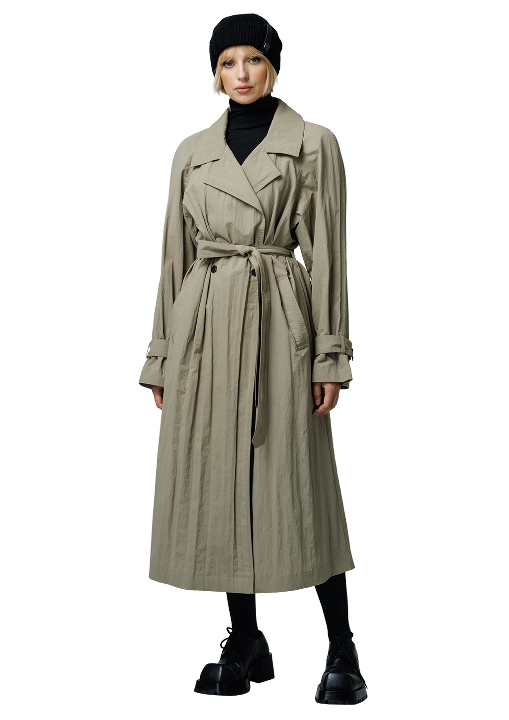 Structured trench coat