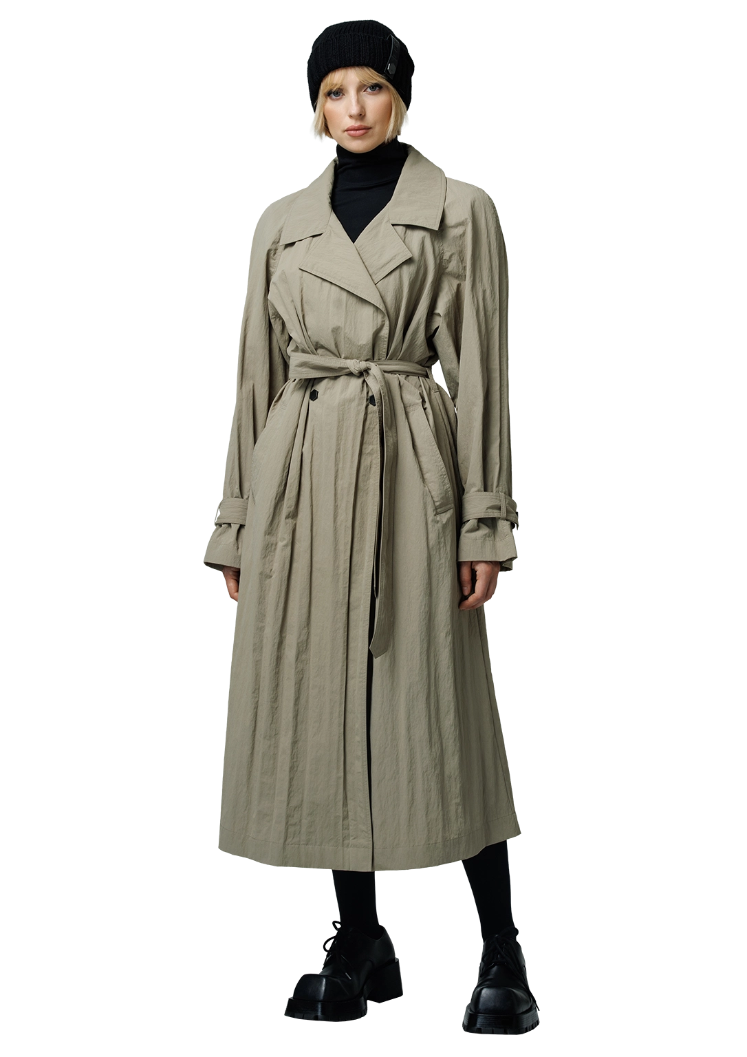 Structured trench coat
