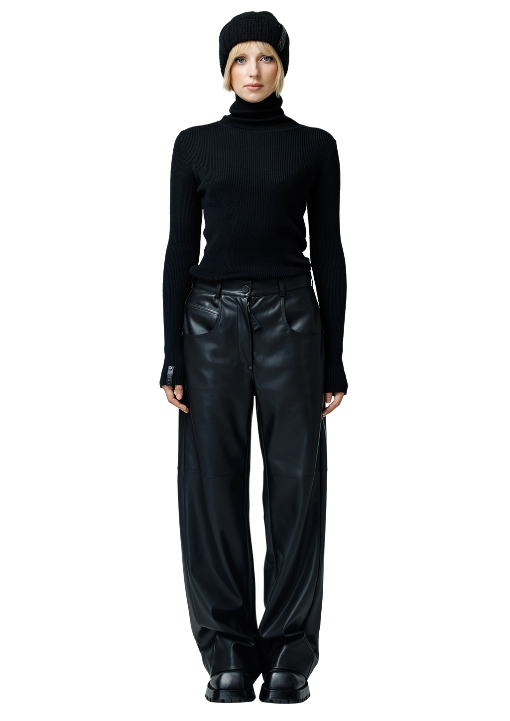 Wool blend turtleneck