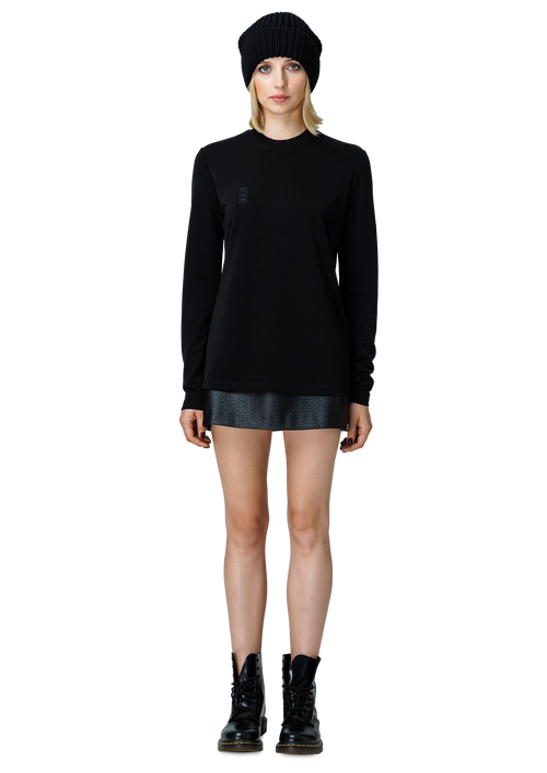 Basic crew top – TOPS in Black by 2RU2RA