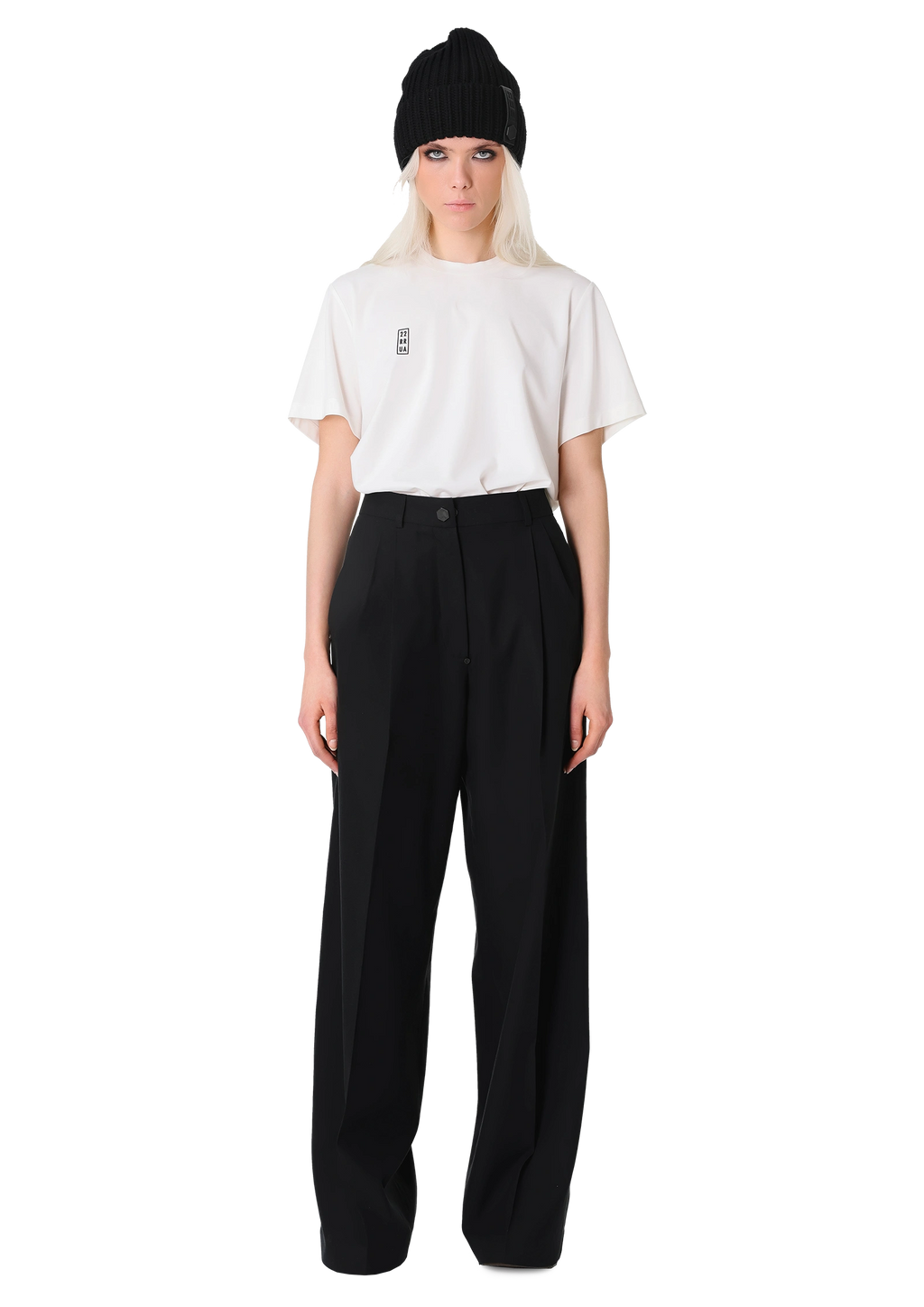 Basic t-shirt – TOPS in Ecru White by 2RU2RA