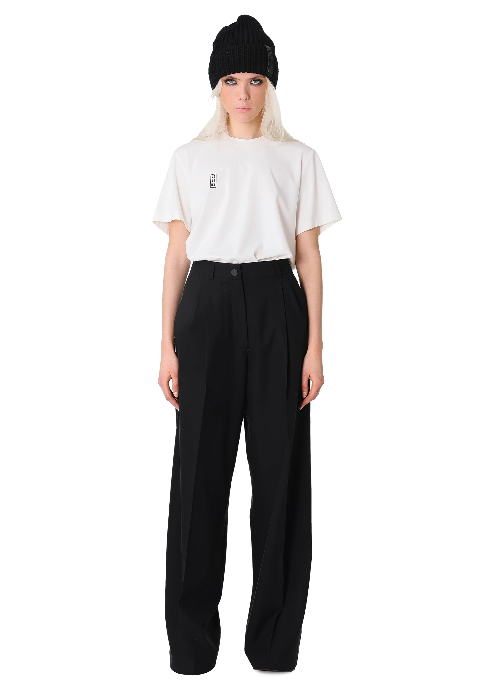 Basic t-shirt – TOPS in Ecru White by 2RU2RA