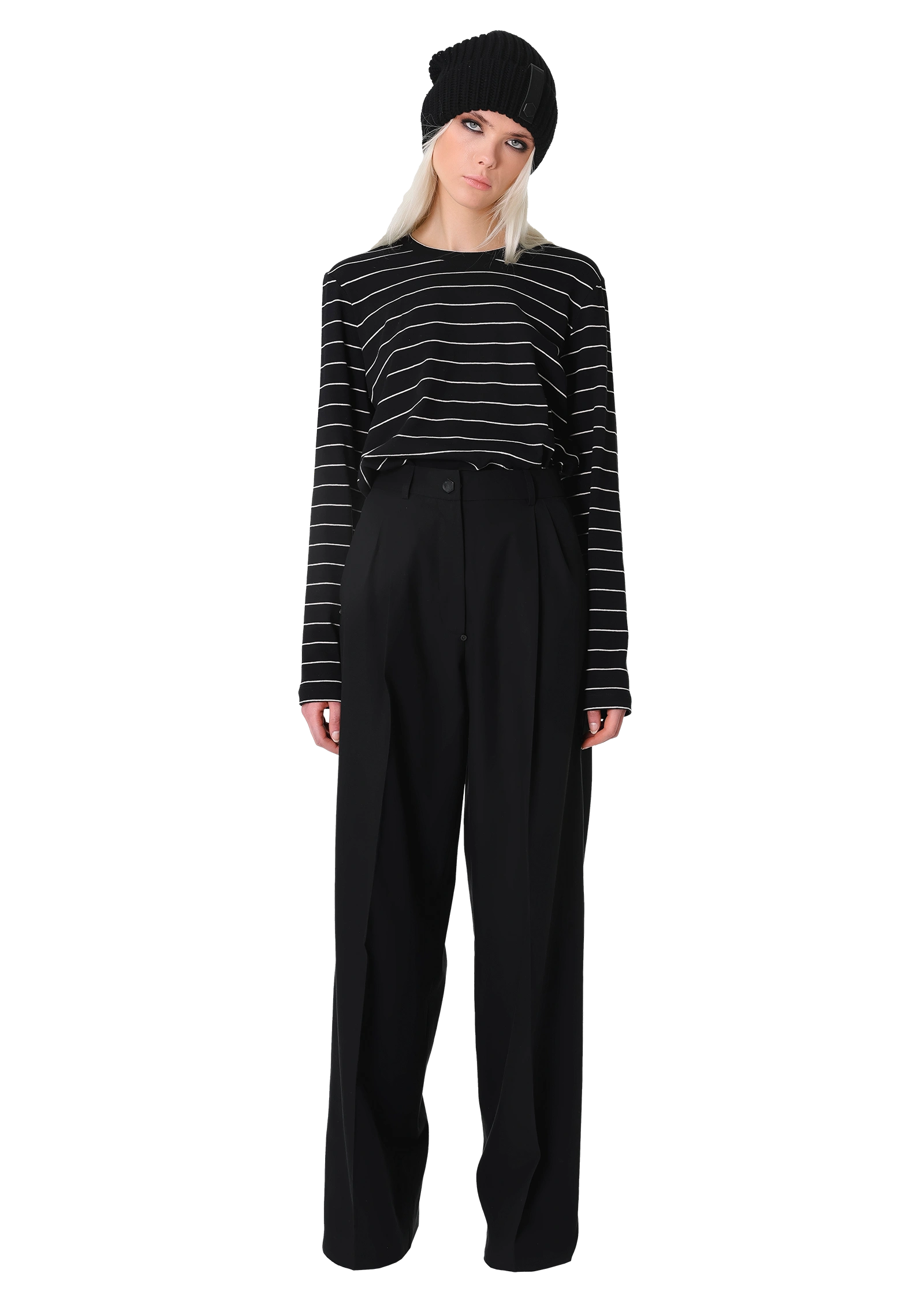 Striped top – TOPS in Black by 2RU2RA