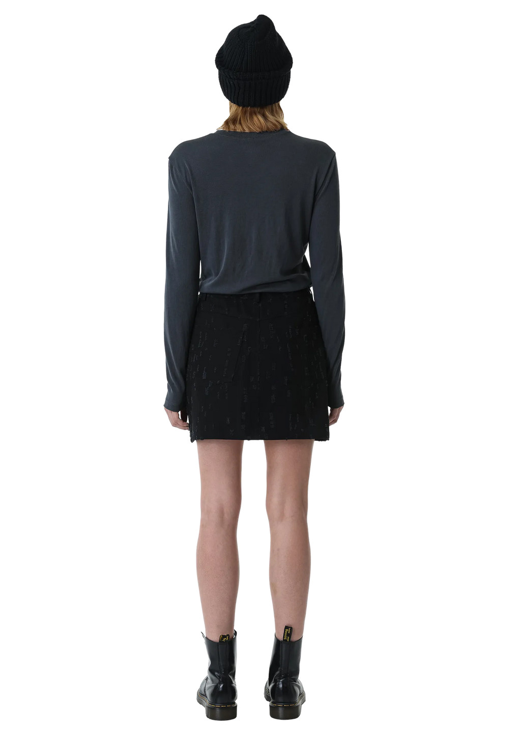 Black denim skirt – BOTTOMS in by 2RU2RA