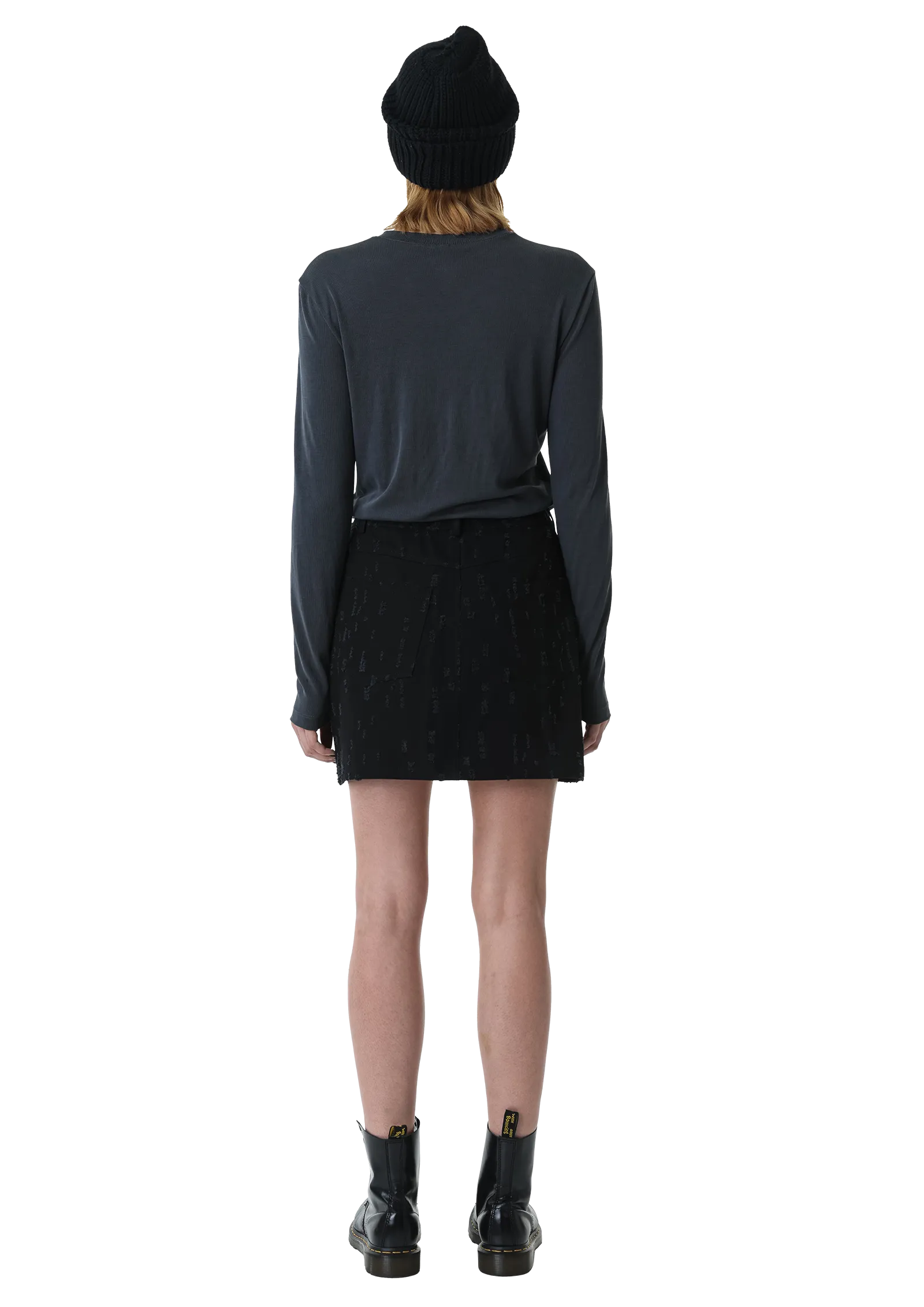 Black denim skirt – BOTTOMS in by 2RU2RA