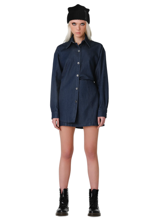 Blue denim skirt – BOTTOMS in by 2RU2RA