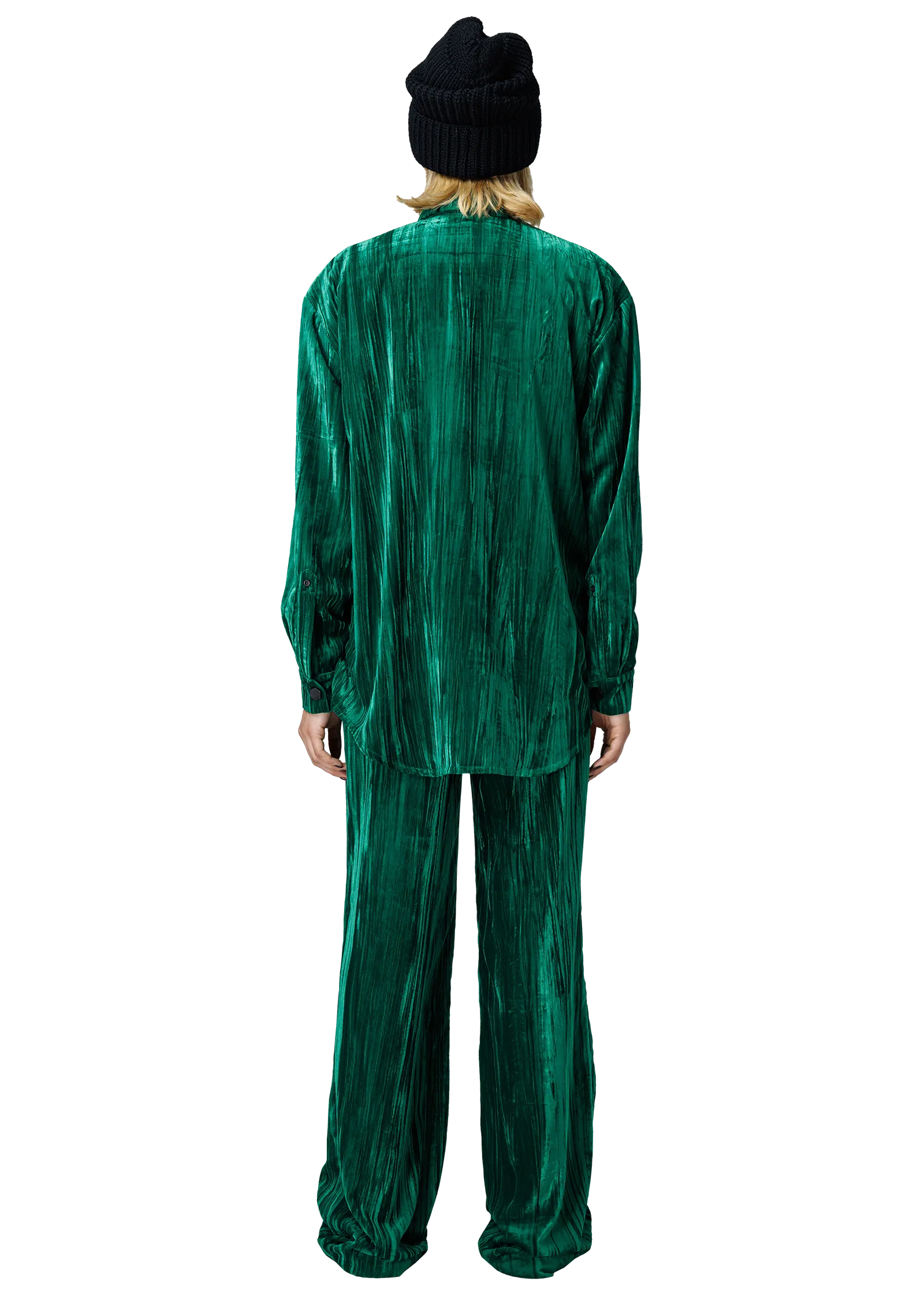 Velvet wide-leg trousers – BOTTOMS in by 2RU2RA
