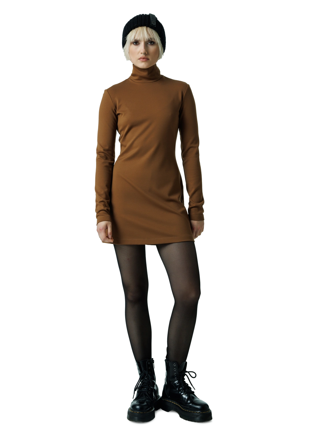 High-neck short dress