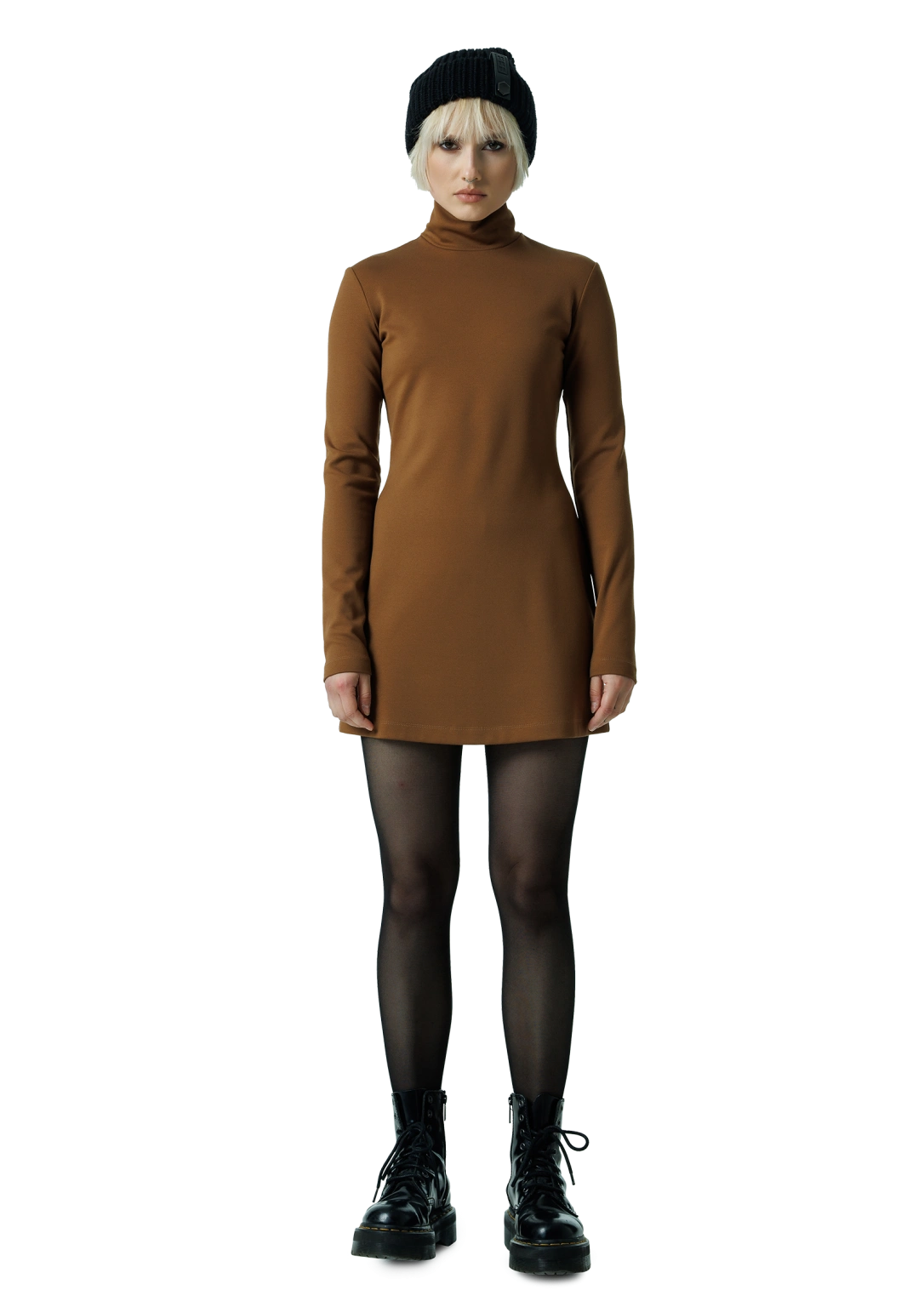 High-neck short dress