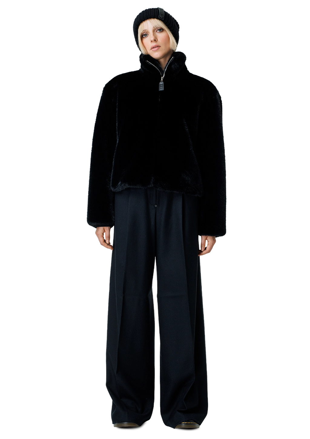 Faux fur bomber-2RU2RA