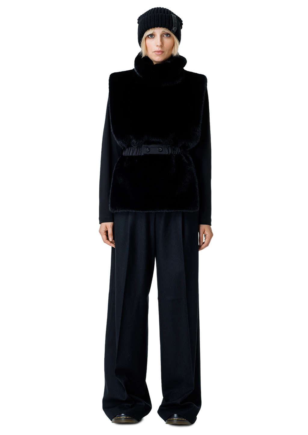 Faux fur vest-2RU2RA