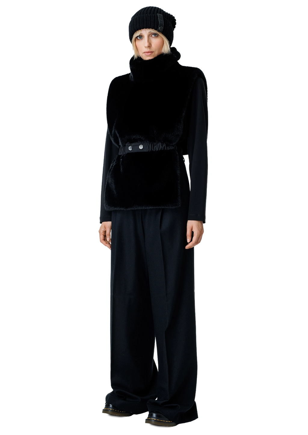 Faux fur vest-2RU2RA