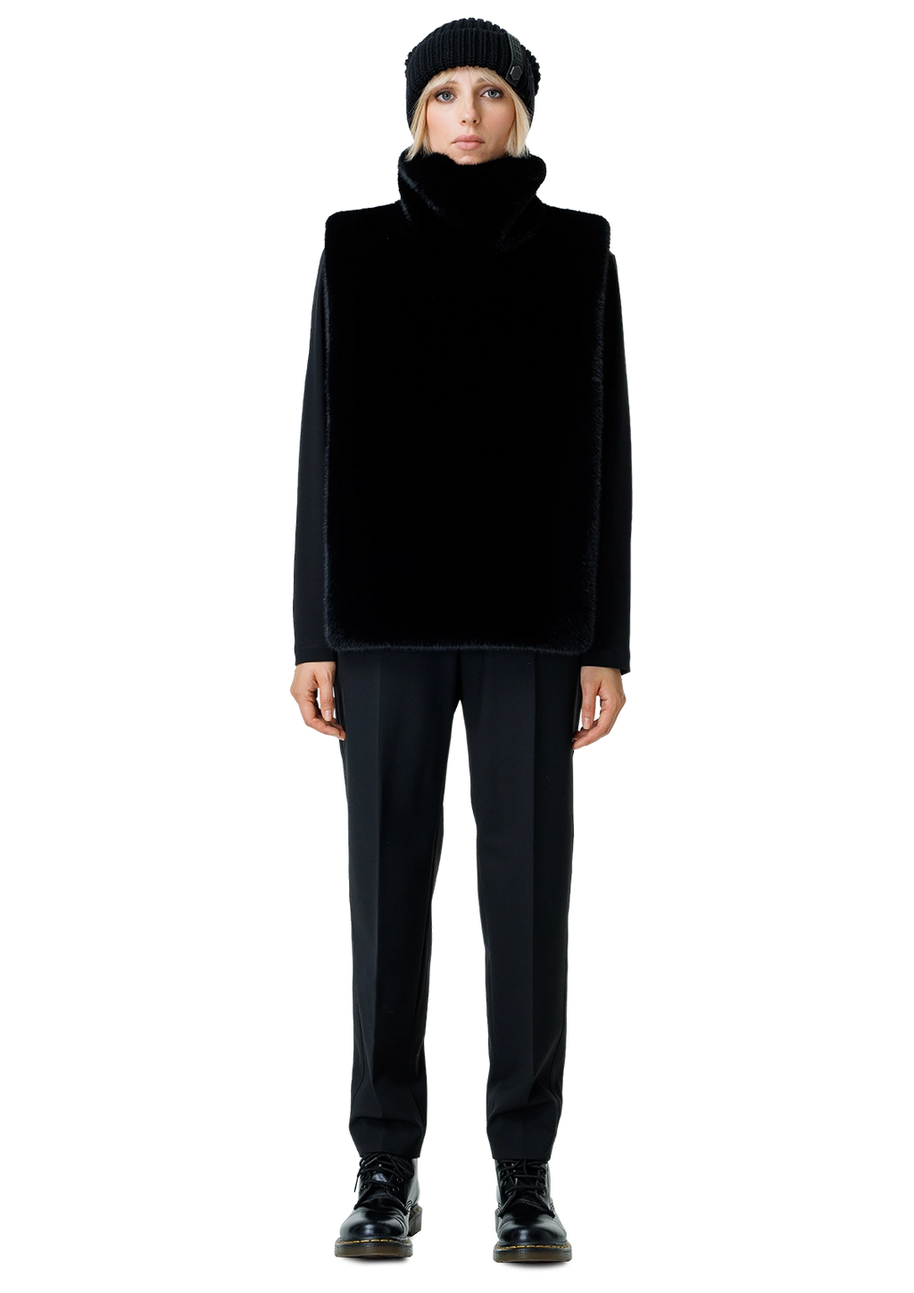 Faux fur vest-2RU2RA