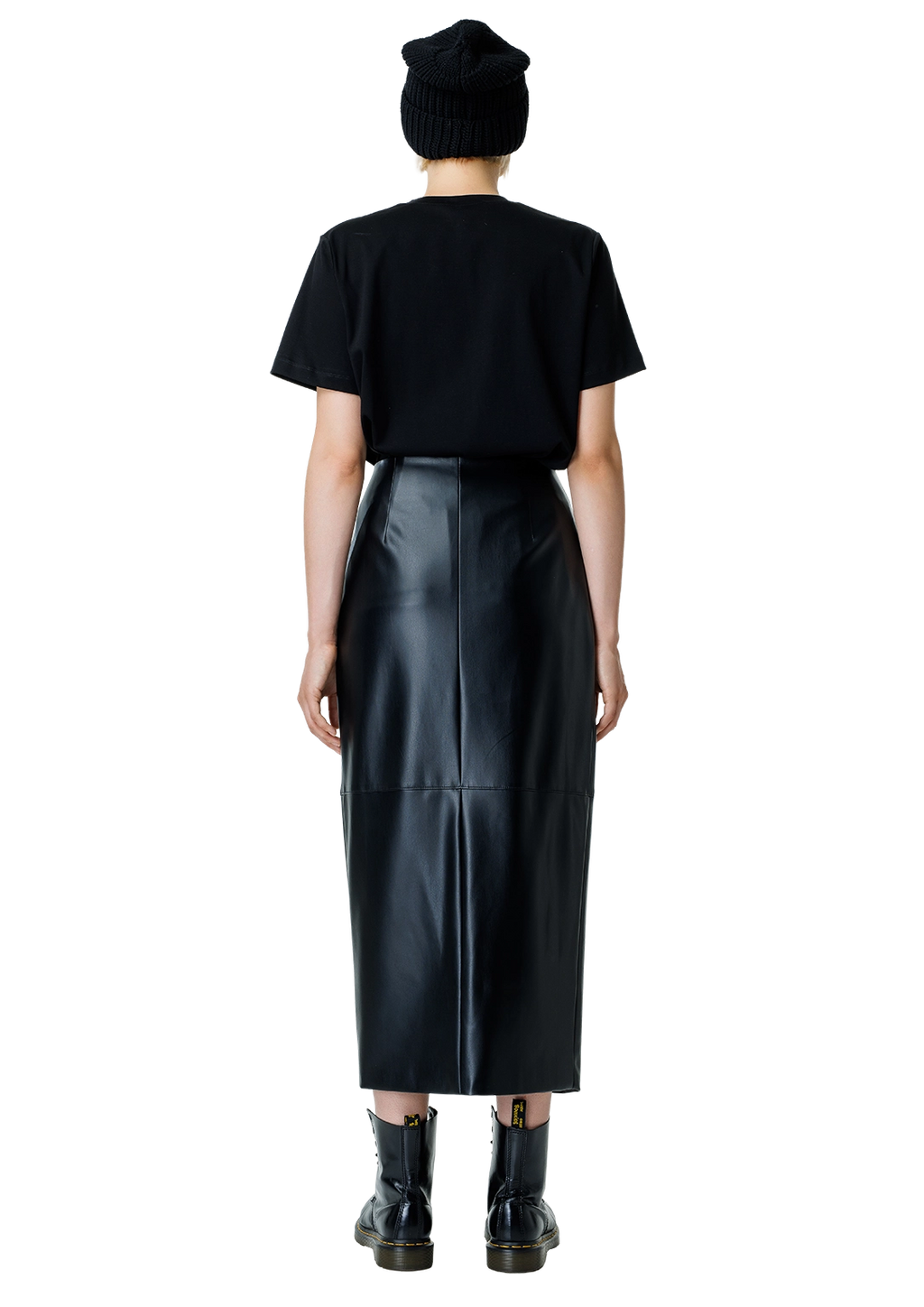 Faux leather skirt-2RU2RA