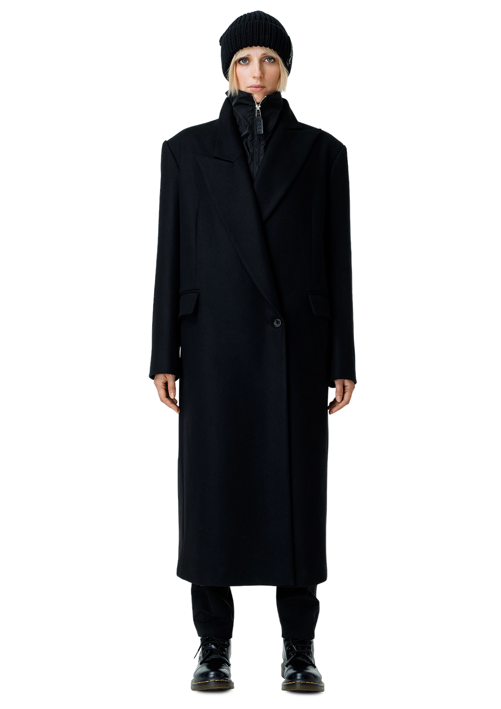 Statement collar coat