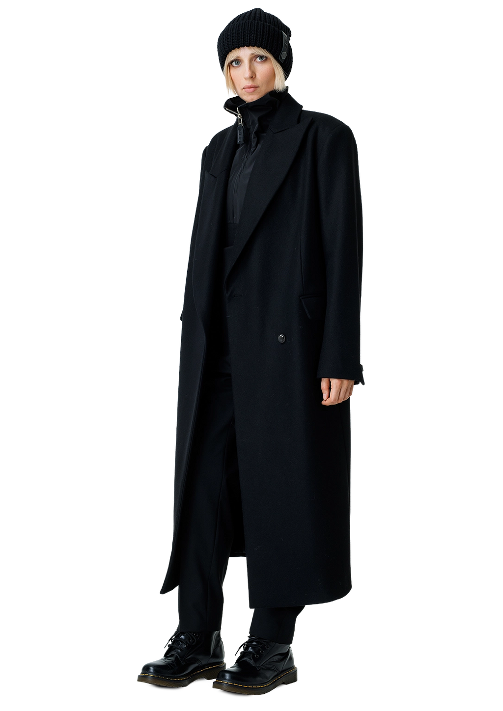 Statement collar coat