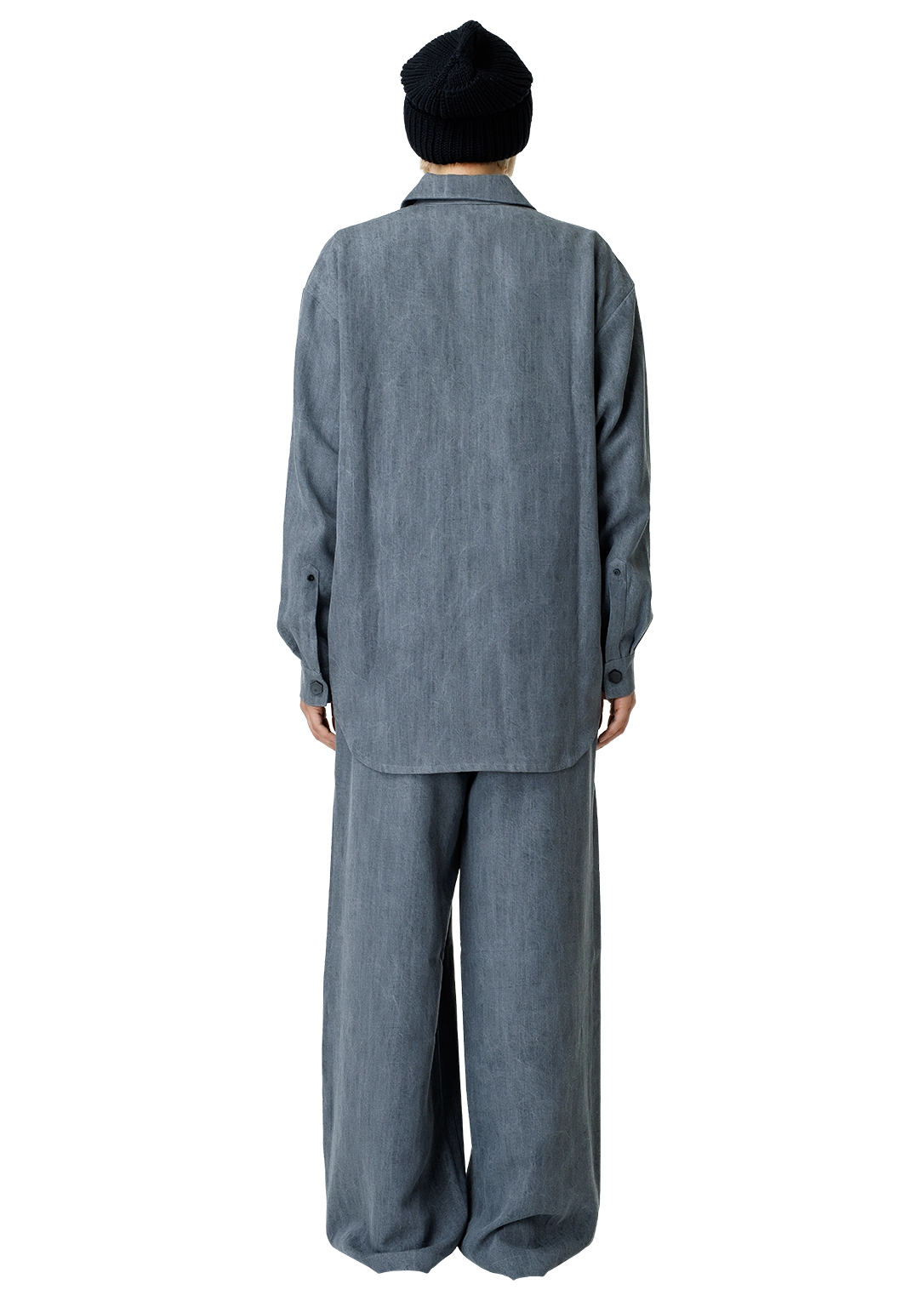 Stonewashed denim shirt