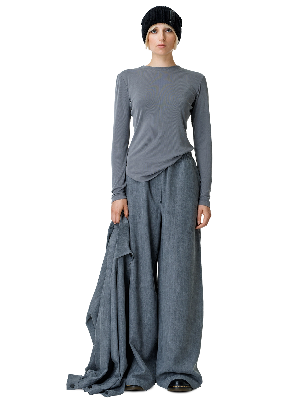 Ribbed crew top