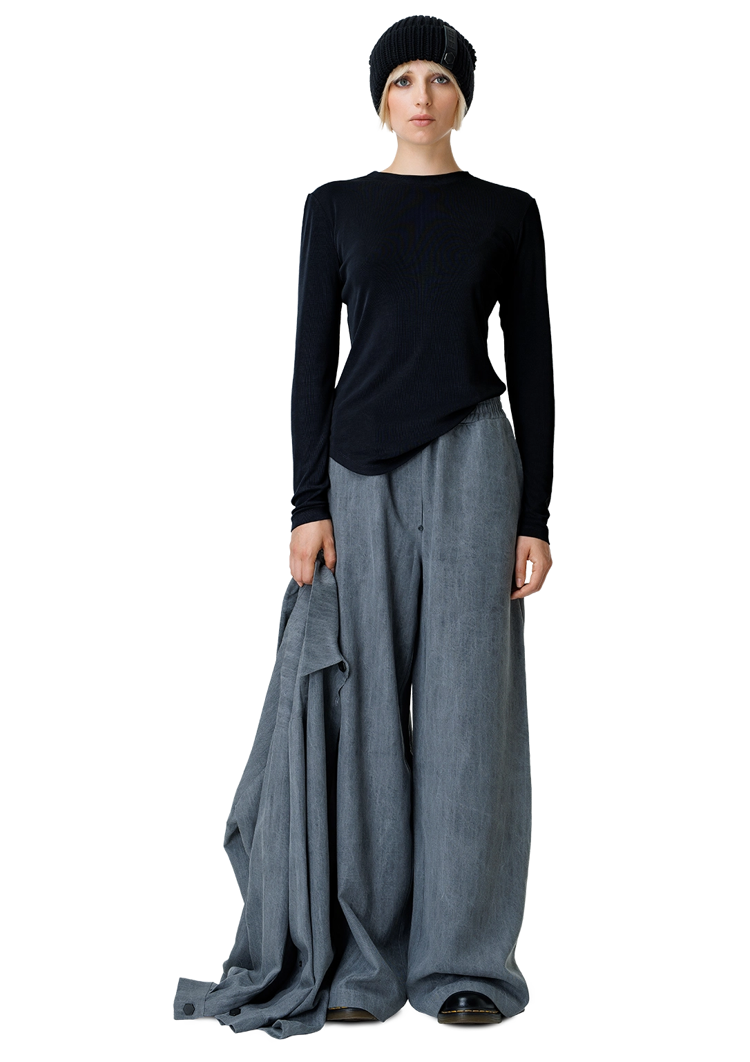 Ribbed crew top