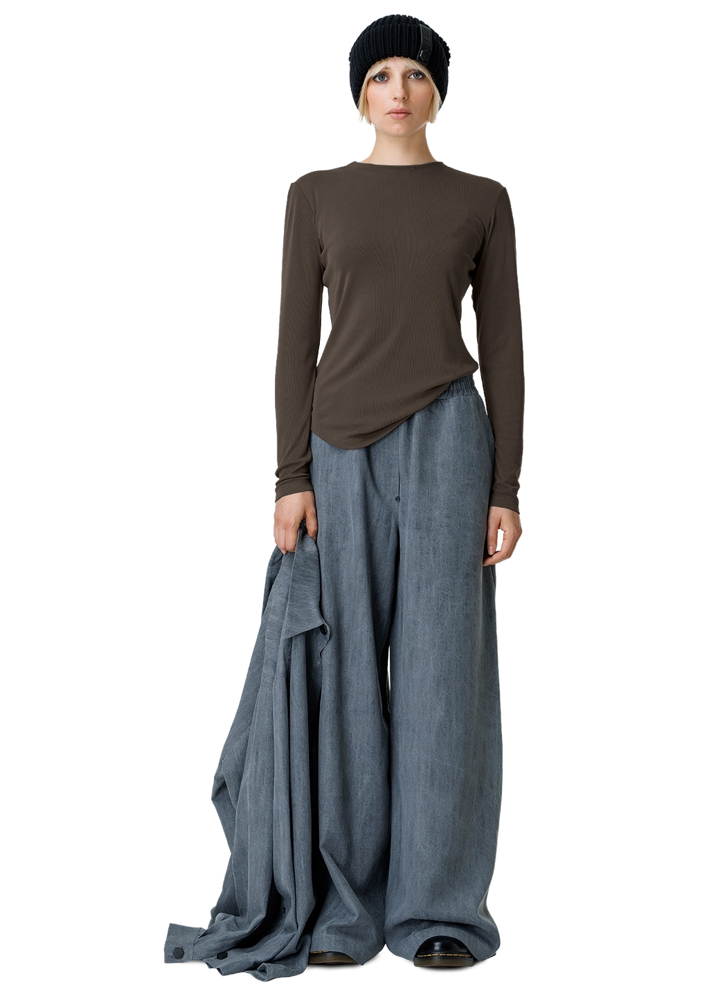 Ribbed crew top