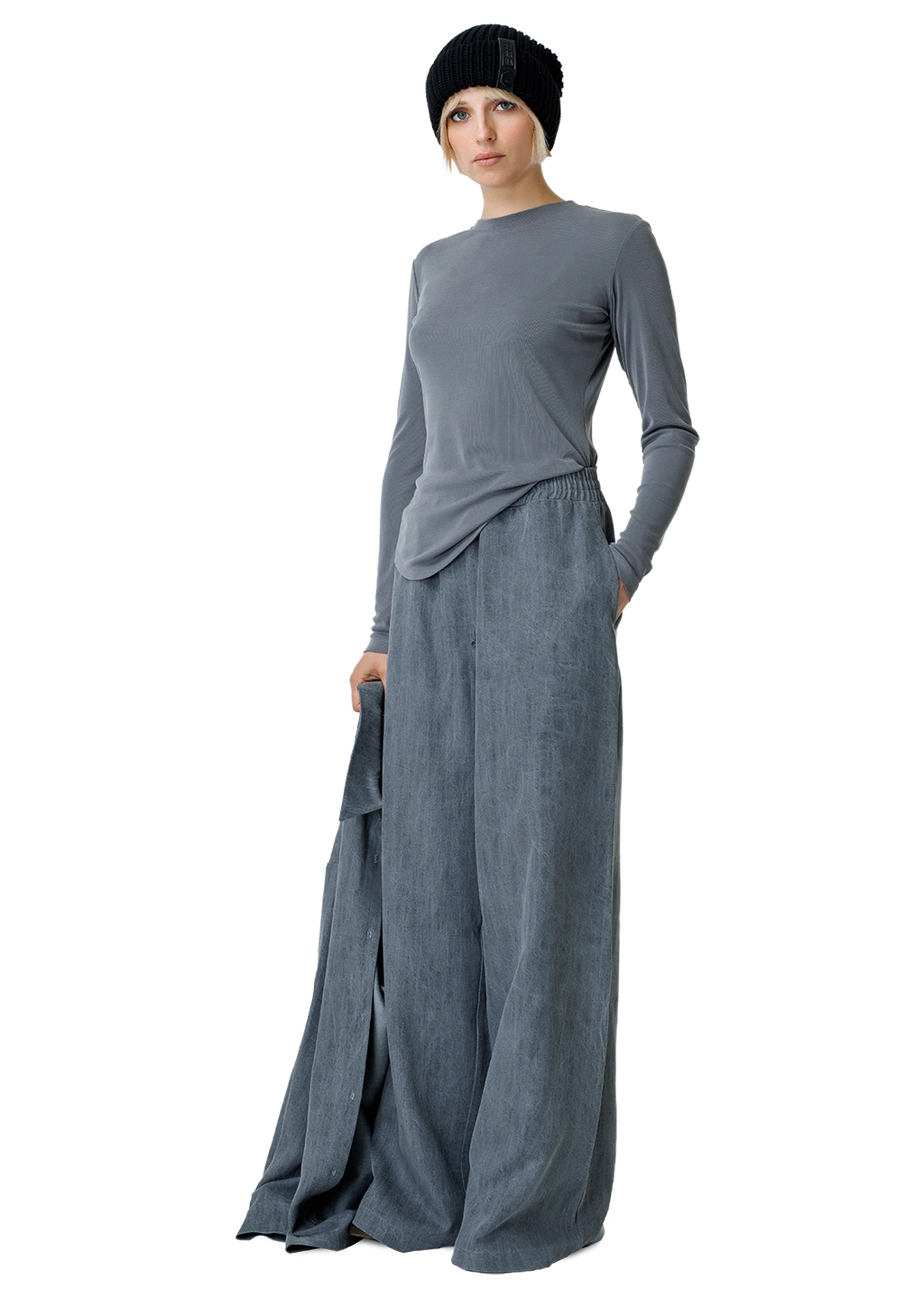 Ribbed crew top