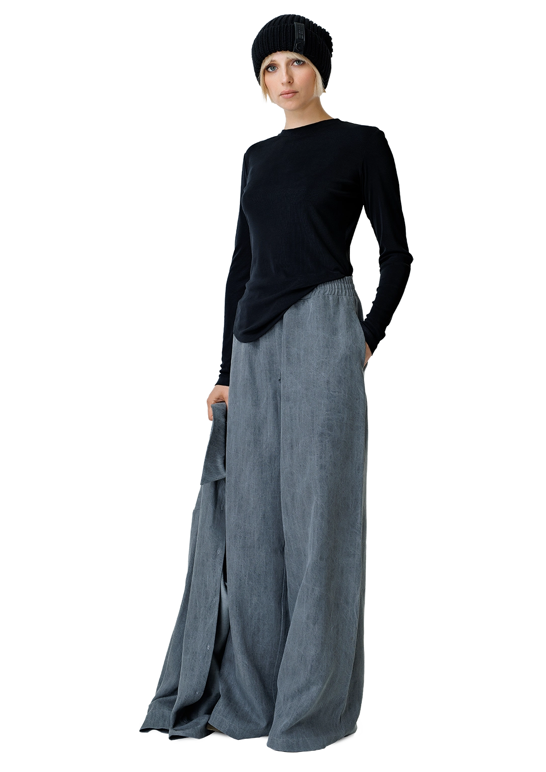 Ribbed crew top