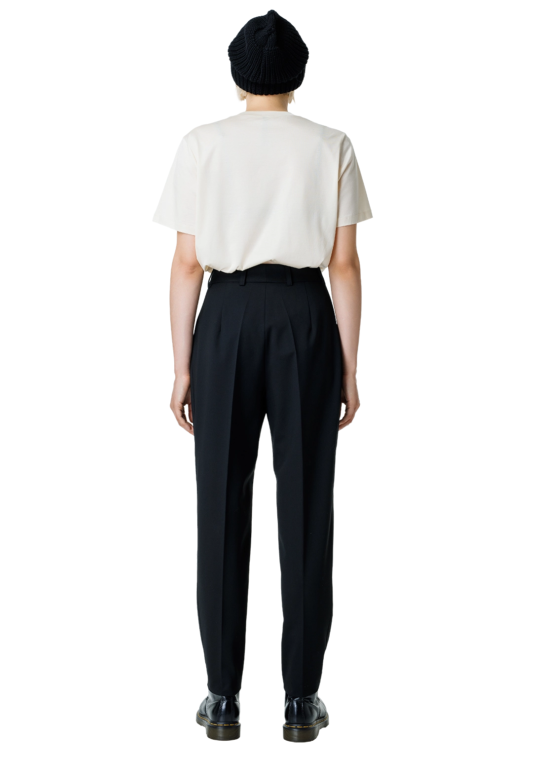 Wool pencil trousers
