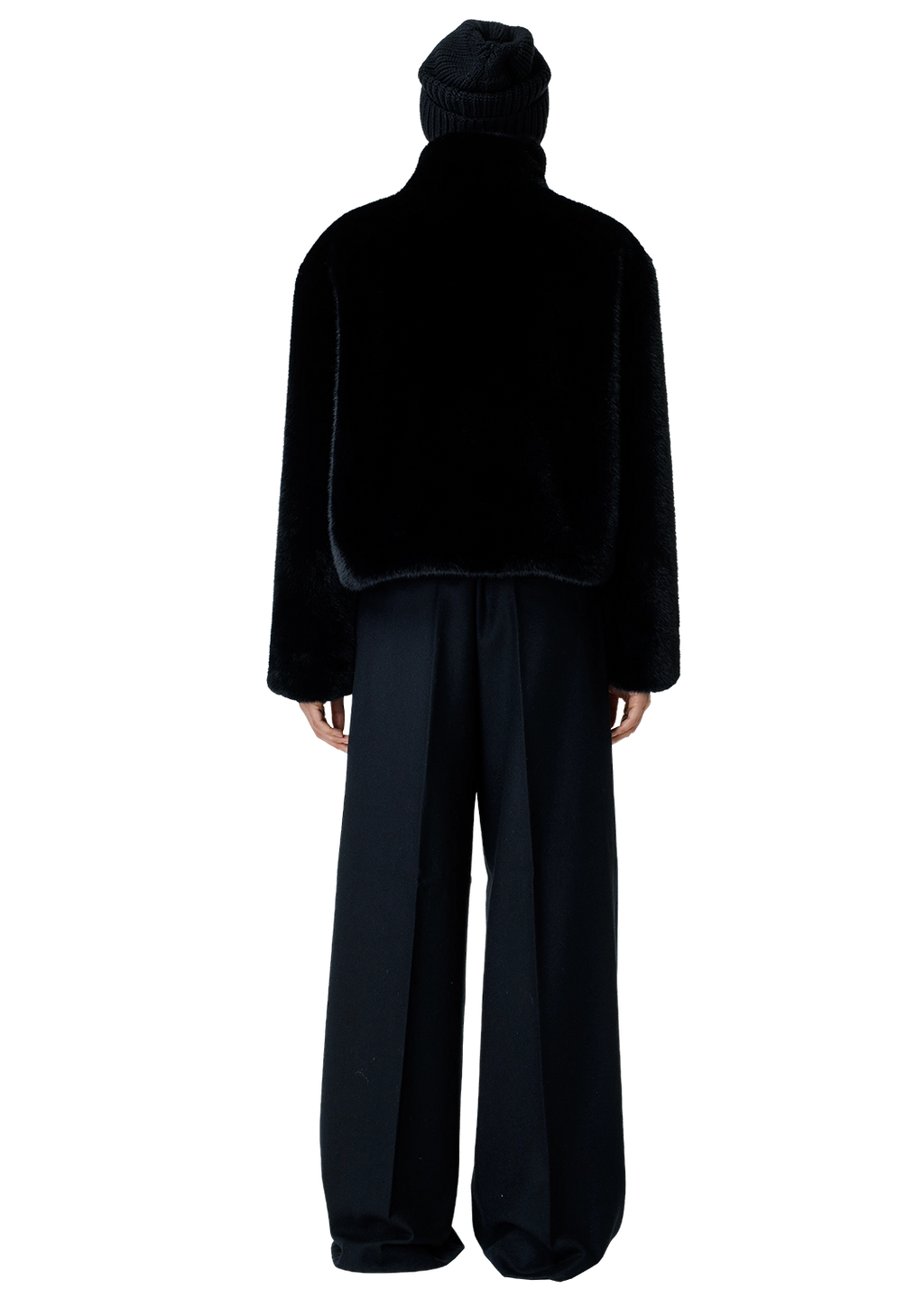 Faux fur bomber