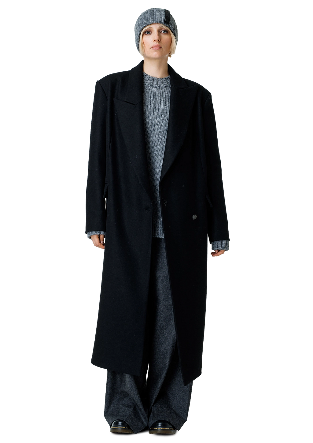 Statement collar coat
