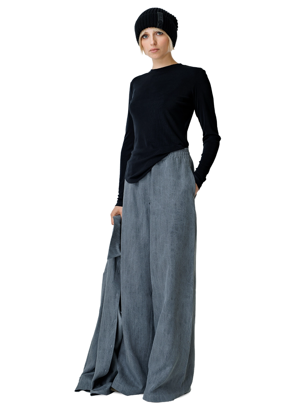 Ribbed crew top-2RU2RA