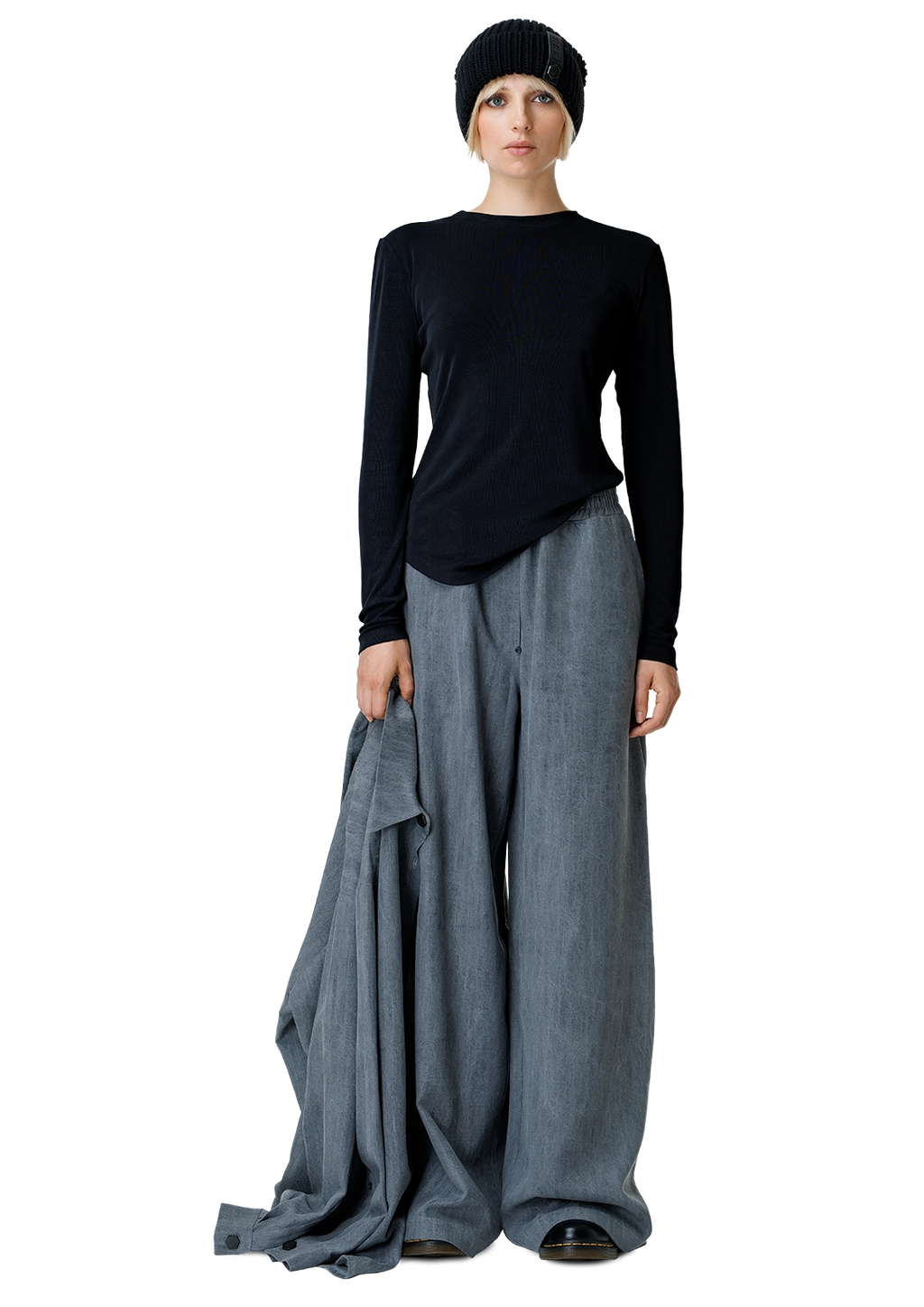 Ribbed crew top-2RU2RA