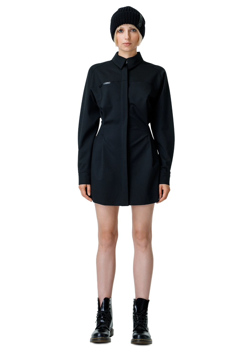 Wool shirt dress-2RU2RA