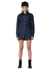 Blue denim skirt